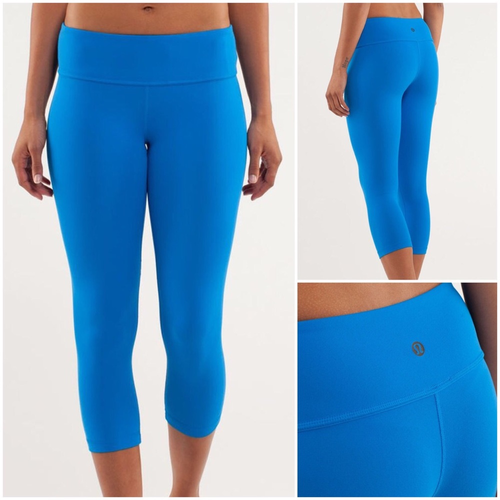 Lululemon Wunder Under crop *Silver Beaming Blue 4